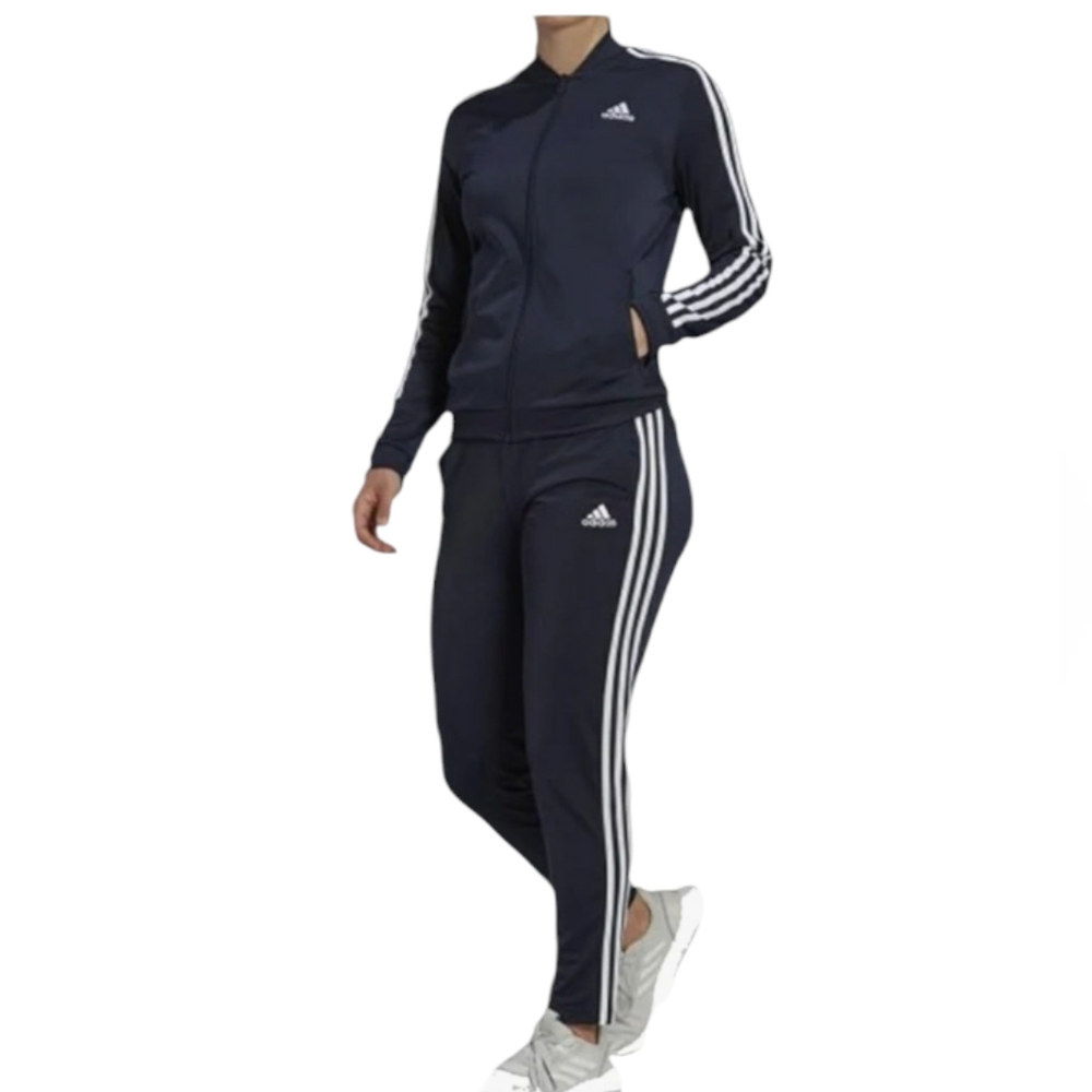 Adidas Women's Tracksuit Essentials 3-Stripes Blue Size     S